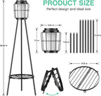 GreenHaus Gardening Solar Lantern Plant Stand