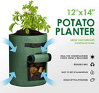 Greenhaus Gardening Green Vegetable Planter Bags with Breathable Fabric
