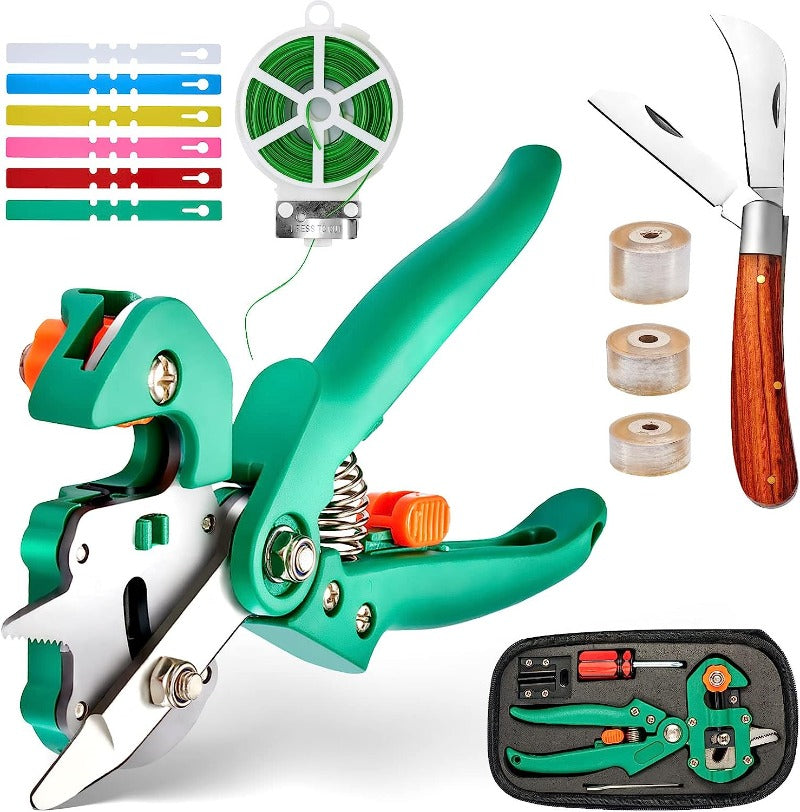 Greenhaus Gardening 2-in-1 Grafting and Pruning Tool Set for Plant Propagation