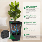 Greenhaus Gardening 30-Inch Self-Watering Tall Planters Set of 2
