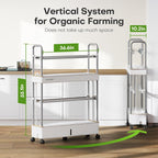 Greenhaus Gardening Indoor Hydroponic Garden with 32L Water Reservoir