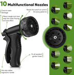 Greenhaus Gardening Heavy-Duty Stainless Steel Garden Hose with Leak-Resistant Fittings