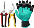 Greenhaus Gardening Garden Tools Set with Scissors, Pruners and Gloves