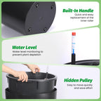 Greenhaus Gardening 20-Inch Self-Watering Round Planters Set of 2