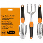 Greenhaus Gardening Heavy-Duty Aluminum Garden Tool Set for Digging, Planting & Cultivating