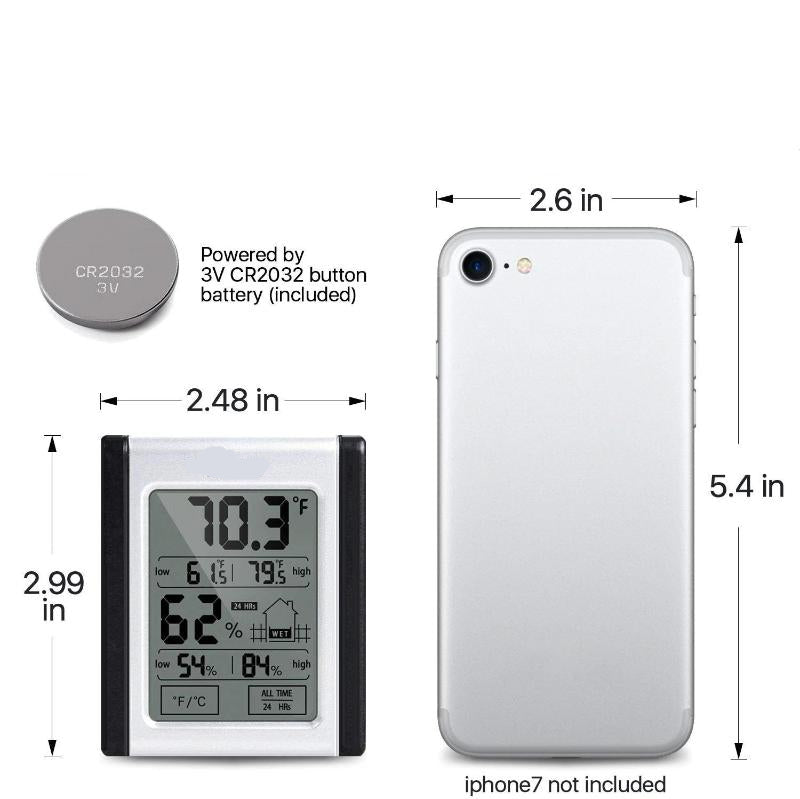 Greenhaus Gardening Humidity Monitor for Grow Tents and Indoor Rooms