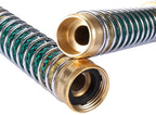 Greenhaus Gardening Brass Garden Hose Adapter with Kink-Resistant Protector
