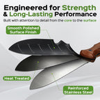 Greenhaus Gardening Premium Hori Hori Garden Knife with Stainless Steel Blade & Protective Sheath