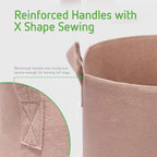 Greenhaus Gardening Premium Beige Garden Grow Bags with Reinforced Handles
