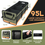 Greenhaus Gardening Car Trunk Organizer with Cooler Bag