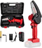 Greenhaus Gardening Handheld Mini Chainsaw for Tree Pruning and Wood Cutting