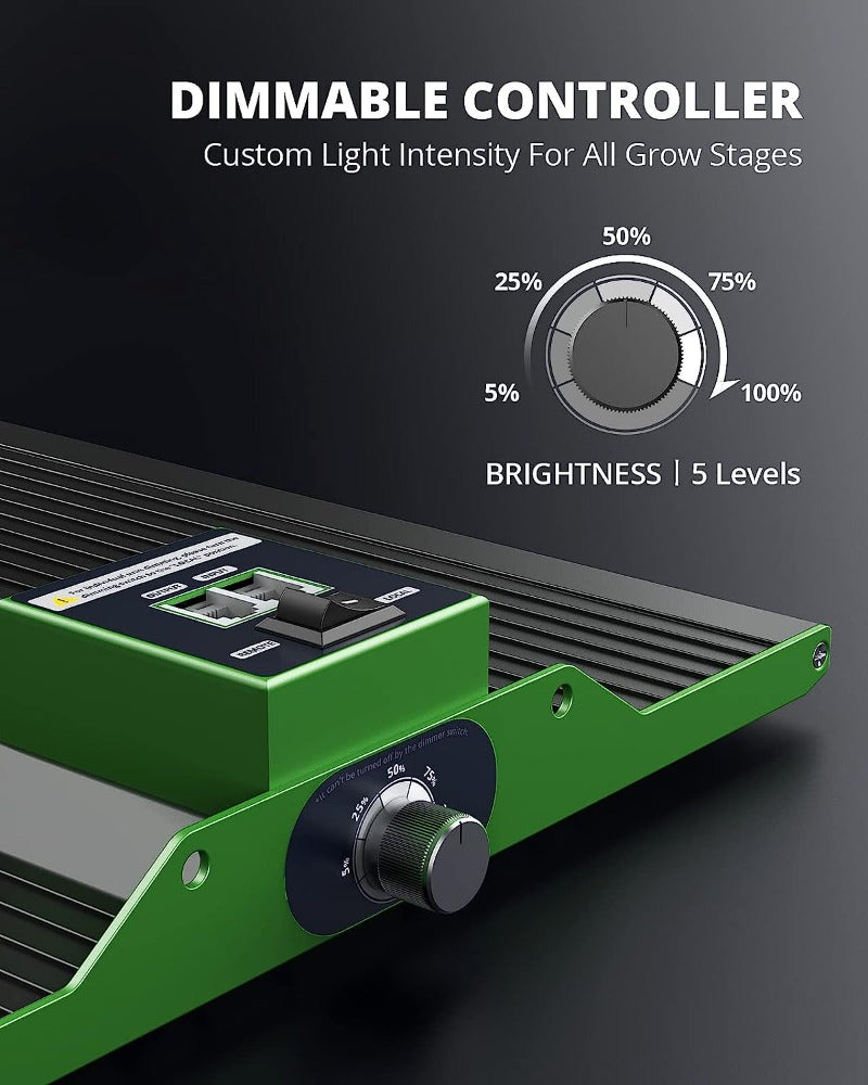 Greenhaus Gardening Indoor Plant Light with Fanless Cooling Design