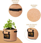 Greenhaus Gardening Reusable Potato Planter Bags with Side Access Window