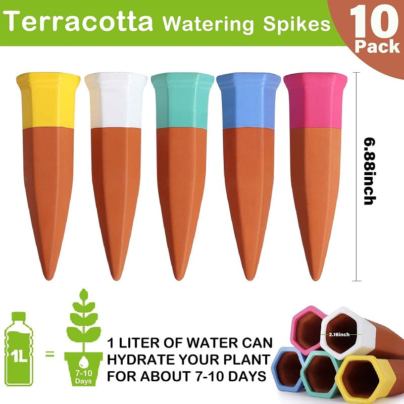 Greenhaus Gardening Slow Release Watering Stakes for Potted Plants