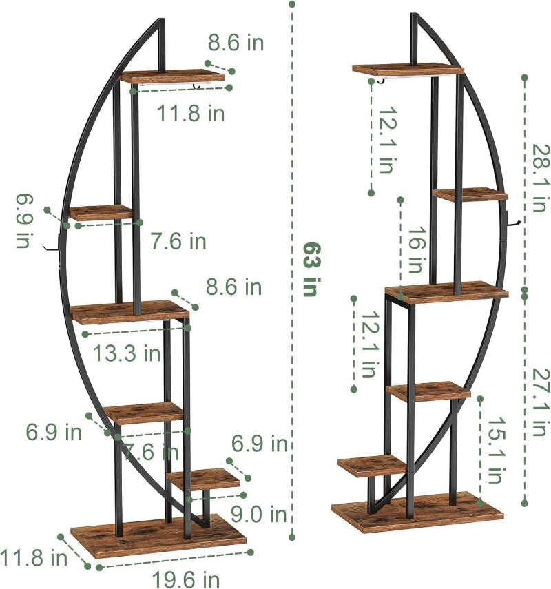 Greenhaus Gardening Plant Stand with Adjustable Grow Lights