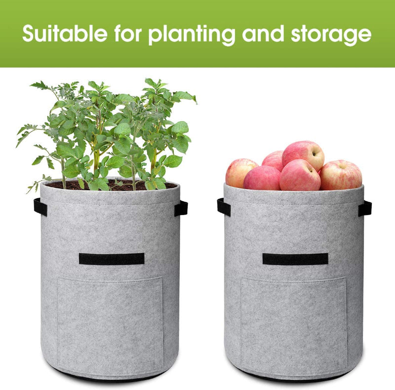 Greenhaus Gardening Heavy-Duty Fabric Grow Bags for Potatoes and Vegetables