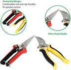 Greenhaus Gardening Garden Tools Set with Scissors, Pruners and Gloves