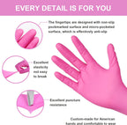 Greenhaus Gardening Disposable Nitrile Exam Gloves, 3.5 Mil, Latex-Free, 100 Count