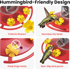 Greenhaus Gardening Outdoor Smart Bird Feeder with Solar Power and App Control