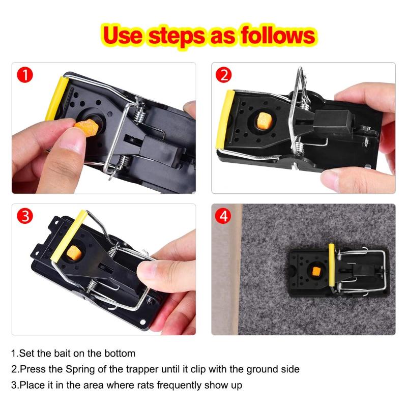 Greenhaus Gardening Mouse and Rat Traps with Sensitive Trigger