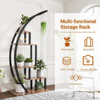 Greenhaus Gardening Half Moon Indoor Plant Stand Set of 2