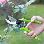 Greenhaus Gardening 2-Piece Bypass Pruner & Lopper Set with Heat-Treated Steel Blades