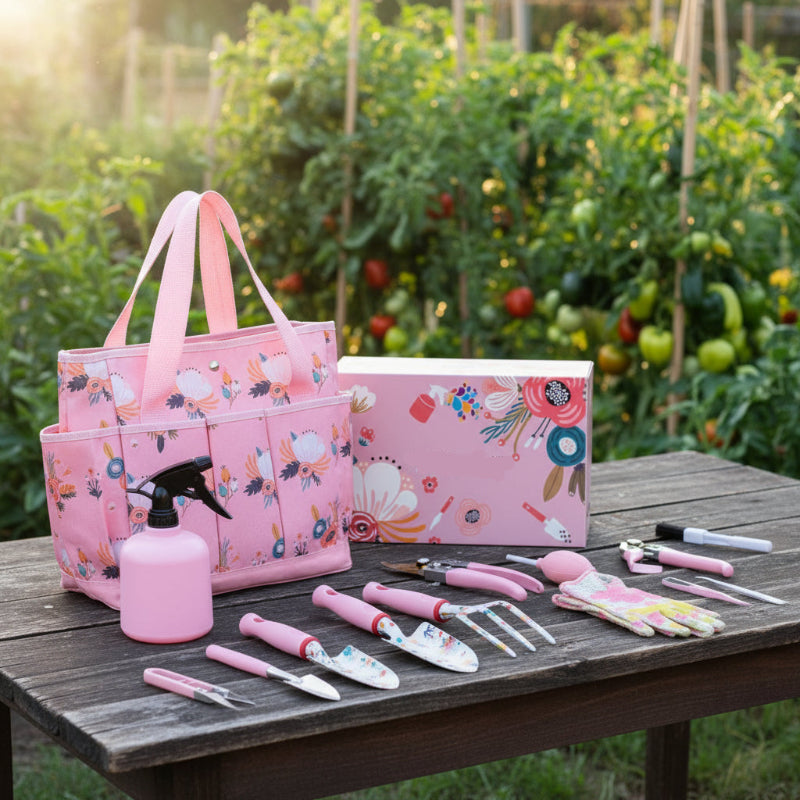 Greenhaus Gardening 11-Piece Floral Gardening Kit for Plant Care