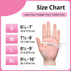 Greenhaus Gardening Cherry Blossom Pink Nitrile Disposable Gloves, 4 Mil, Food Safe