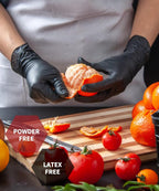 Greenhaus Gardening 6 Mil Heavy-Duty Nitrile Gloves with Textured Grip, 100 Count