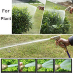 Greenhaus Gardening Heavy Duty Metal Garden Hose Nozzle with 4 Spray Patterns