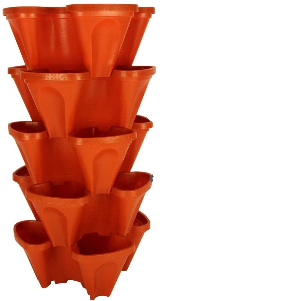 Greenhaus Gardening Vertical Planter for Strawberries, Herbs and Flowers