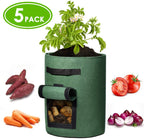 Greenhaus Gardening Green Vegetable Planter Bags with Breathable Fabric