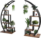 Greenhaus Gardening Half Moon Indoor Plant Stand Set of 2