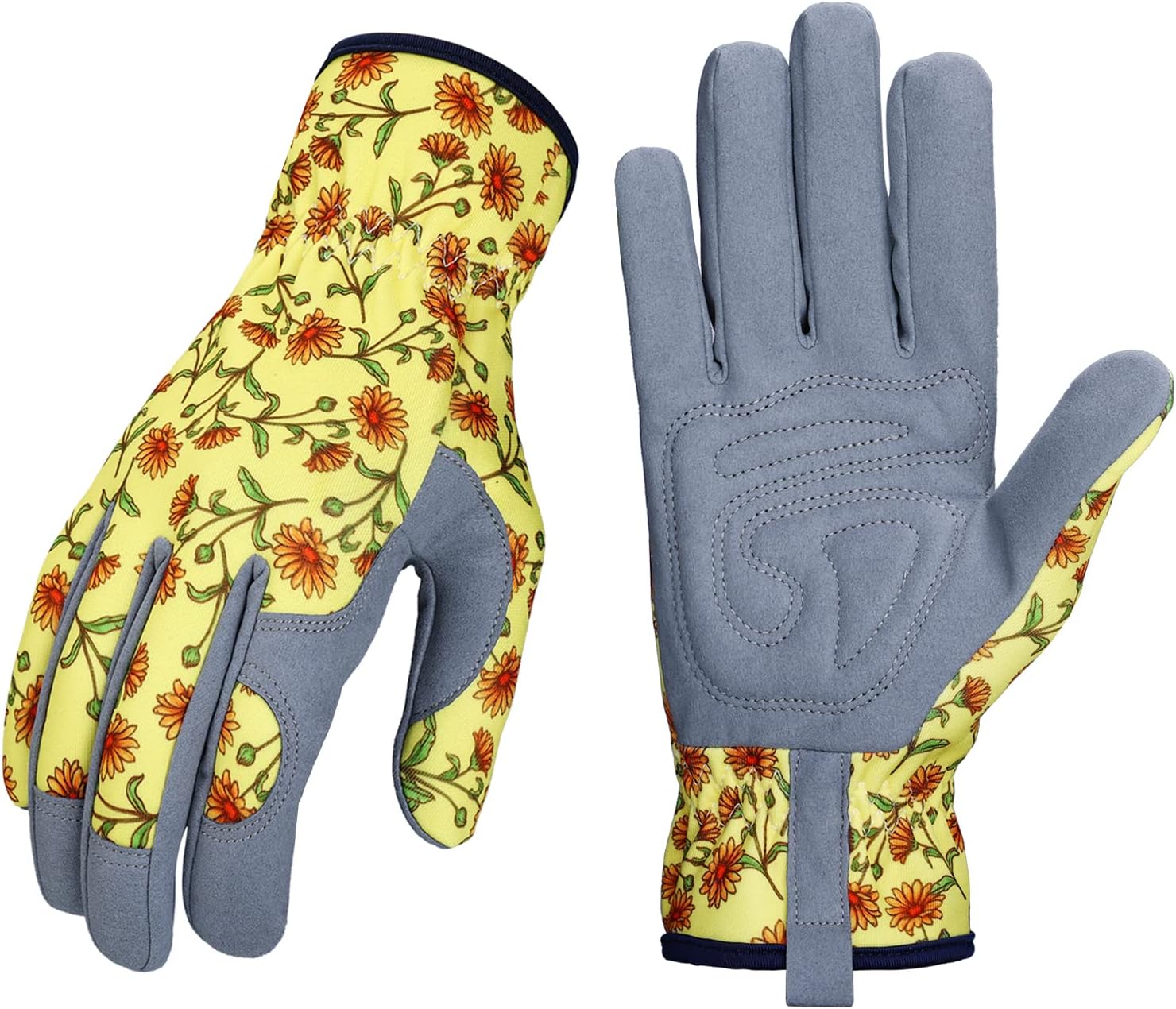 Greenhaus Gardening Women's Leather Gardening Gloves for Planting, Pruning & Weeding