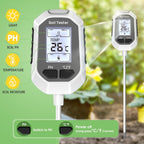 Greenhaus Gardening 4-in-1 Digital Soil Tester with LCD Display, pH, Moisture, Temperature & Light Meter