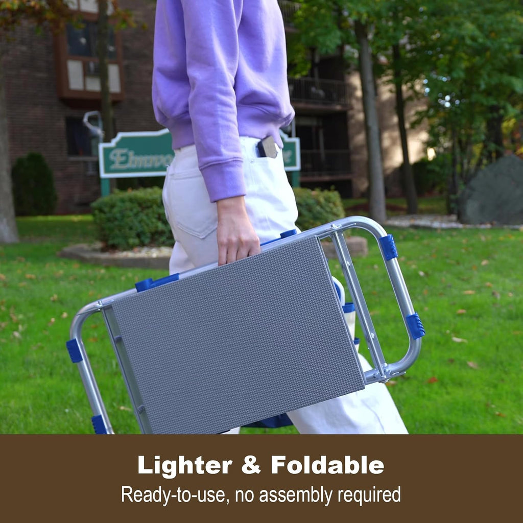 Greenhaus Gardening Premium Foldable Garden Kneeler & Seat with Detachable Cushion and Dual Tool Storage Bags