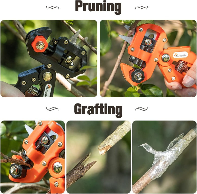 Greenhaus Gardening 2-in-1 Grafting and Pruning Tool Set for Plant Propagation