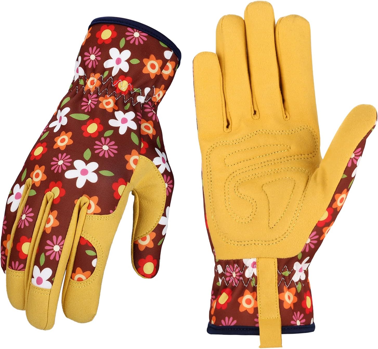 Greenhaus Gardening Women's Leather Gardening Gloves for Planting, Pruning & Weeding