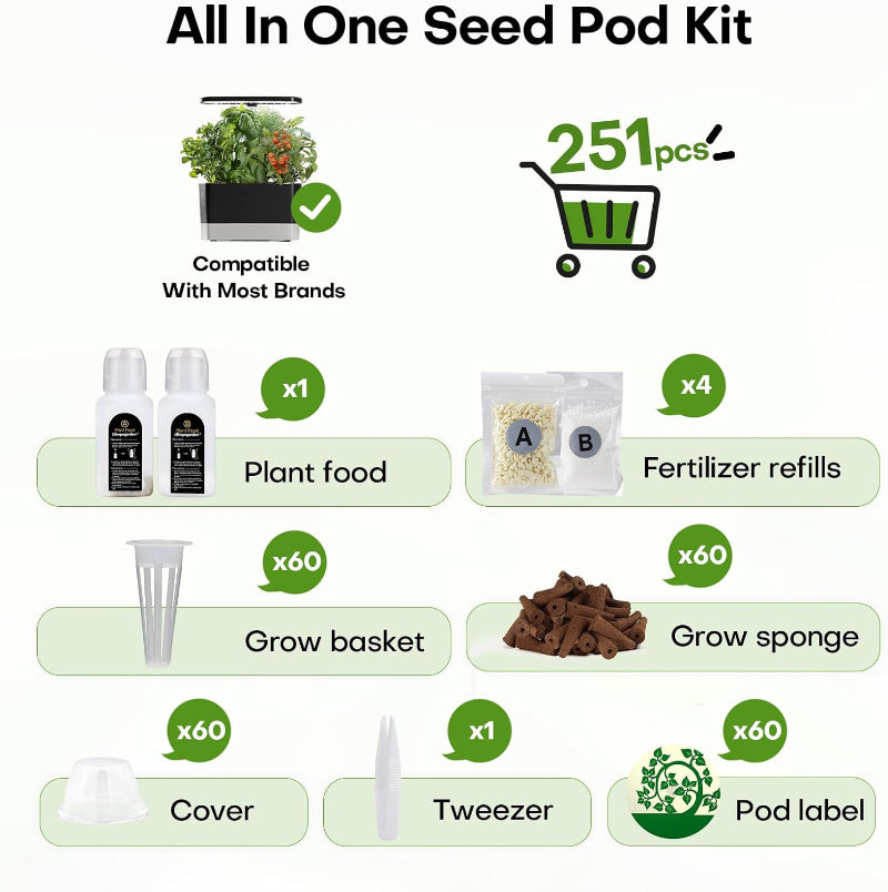 Greenhaus Gardening Indoor Hydroponic Garden with 32L Water Reservoir
