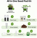 Greenhaus Gardening Indoor Hydroponic Garden with 32L Water Reservoir