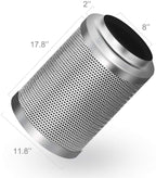 Greenhaus Gardening 8-Inch Air Carbon Filter with 750 CFM Airflow Capacity