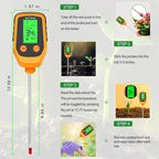 Greenhaus Gardening Plant Soil Tester with Backlit LCD Display