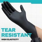 Greenhaus Gardening Black Nitrile Exam Gloves, 4 Mil, Latex-Free & Powder-Free, 100 Count