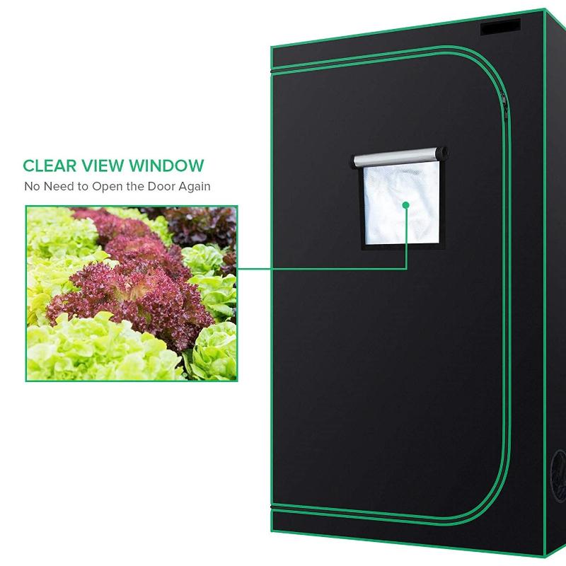 Greenhaus Gardening Indoor Growing Tent with Metal Frame Support