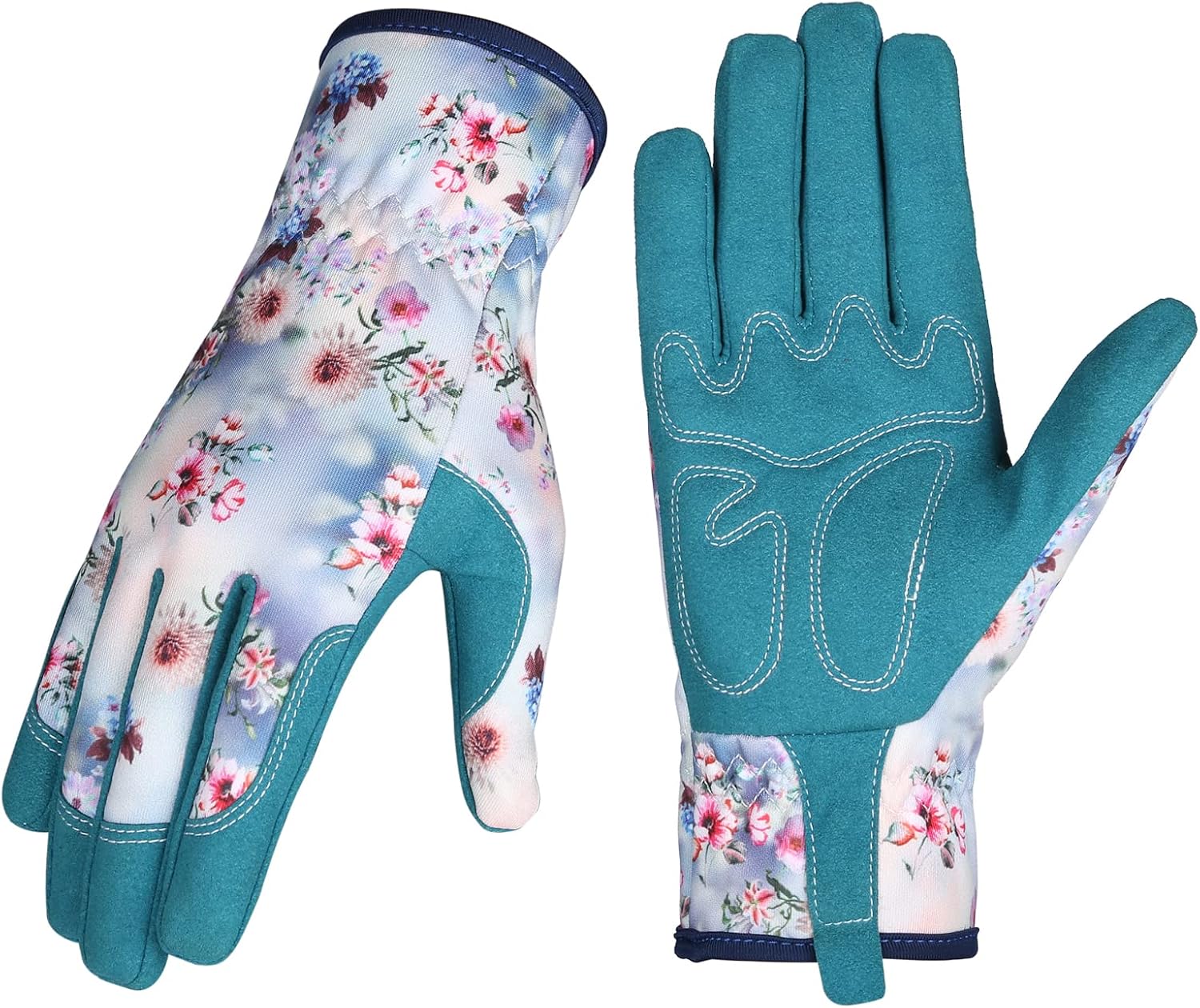 Greenhaus Gardening Women's Leather Gardening Gloves for Planting, Pruning & Weeding