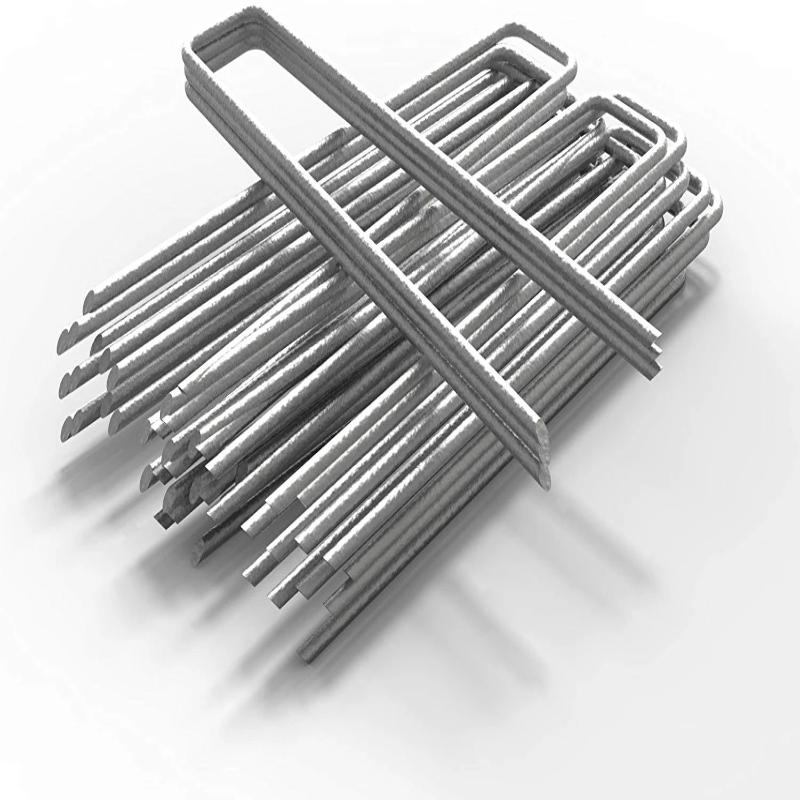 Greenhaus Gardening Galvanized Steel Landscape Sod Staples