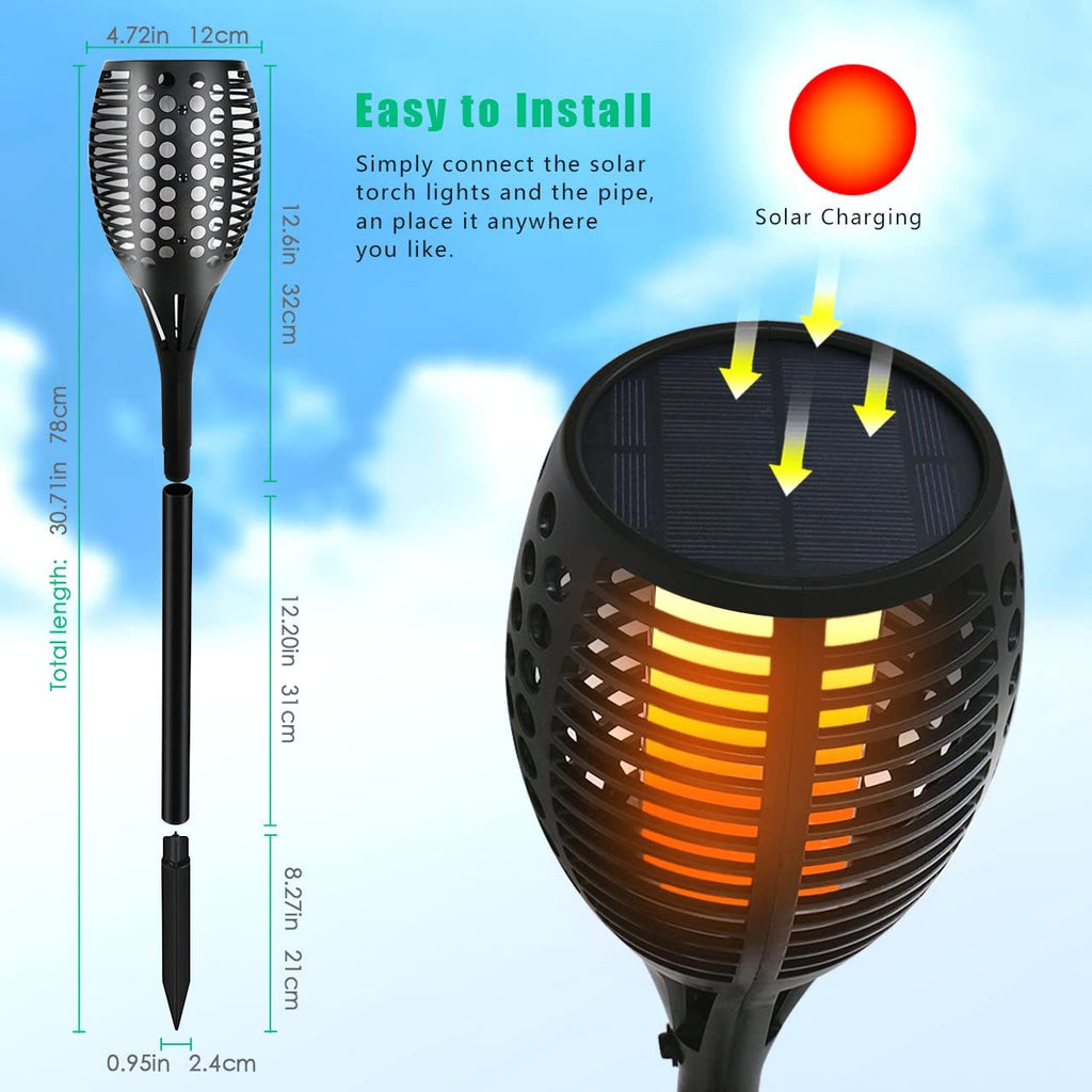 Greenhaus Gardening Outdoor Solar Lights for Driveways, Decks and Gardens