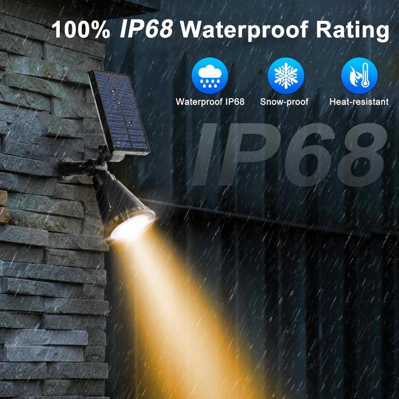 Greenhaus Gardening Solar Spot Lights for Landscape and Pathway Lighting