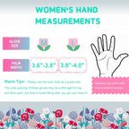 Greenhaus Gardening Floral Gardening Gloves for Women, 4 Pairs with Non-Slip Grip
