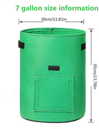 Greenhaus Gardening Foldable Green Garden Bags for Indoor and Outdoor Planting
